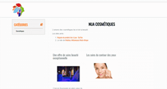 Desktop Screenshot of nuacosmetique.fr